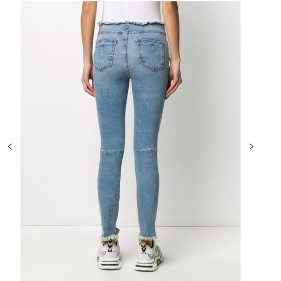 $1350 BEN TAVERNITI UNRAVEL PROJECT LACE UP SKINNY JEANS SZ 28 - Picture 2 of 7